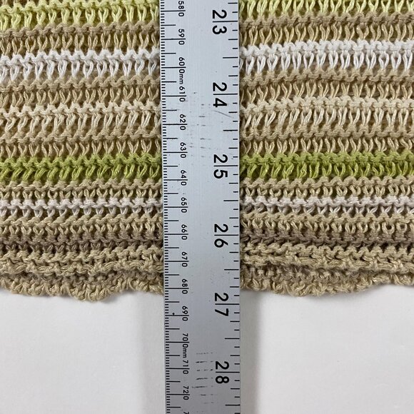 J Jill Linen Modal Crochet Knit Top Tunic Sweater Womens 1X Plus Size V Neck - Picture 8 of 11